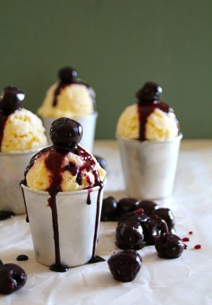 Riskremiskrem med moreller