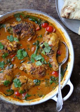 Enkel indisk curry med kyllinglår