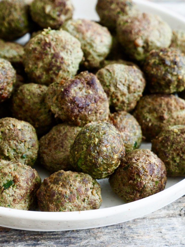 grønne kjøttboller