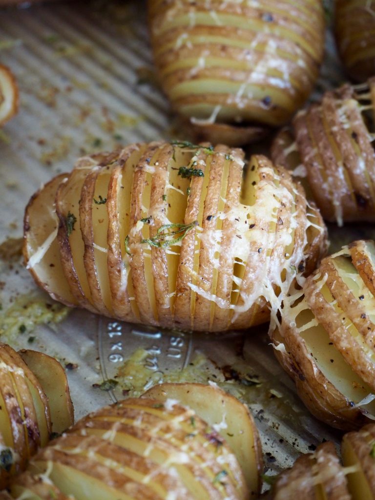 Hasselback poteter