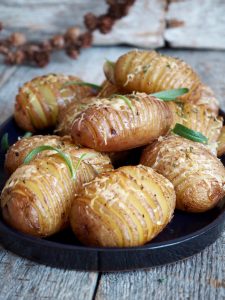 Hasselback poteter