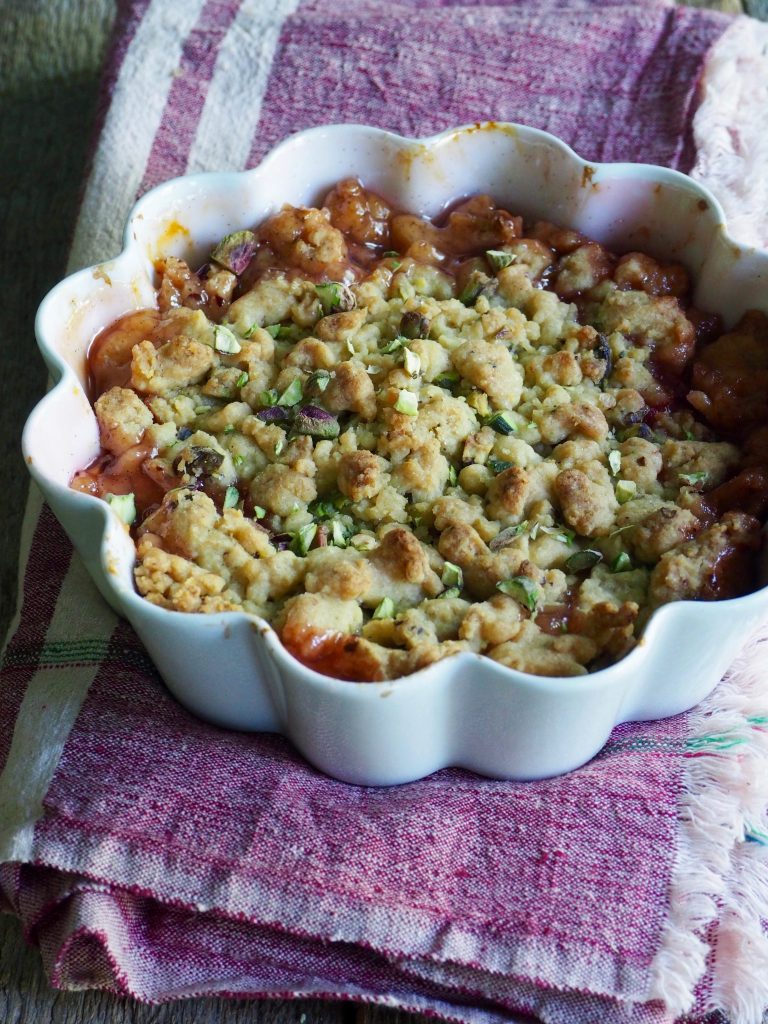 Smuldrepai med rabarbra