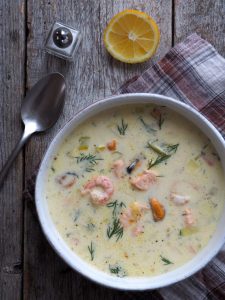 kremet fiskesuppe