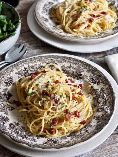 Klassisk spaghetti carbonara