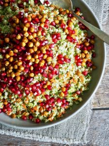 Brokkoli- og blomkålsalat