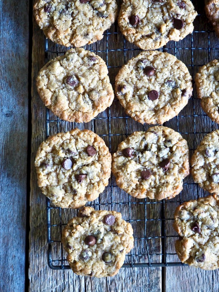 Seige cookies med sjokolade og kokos