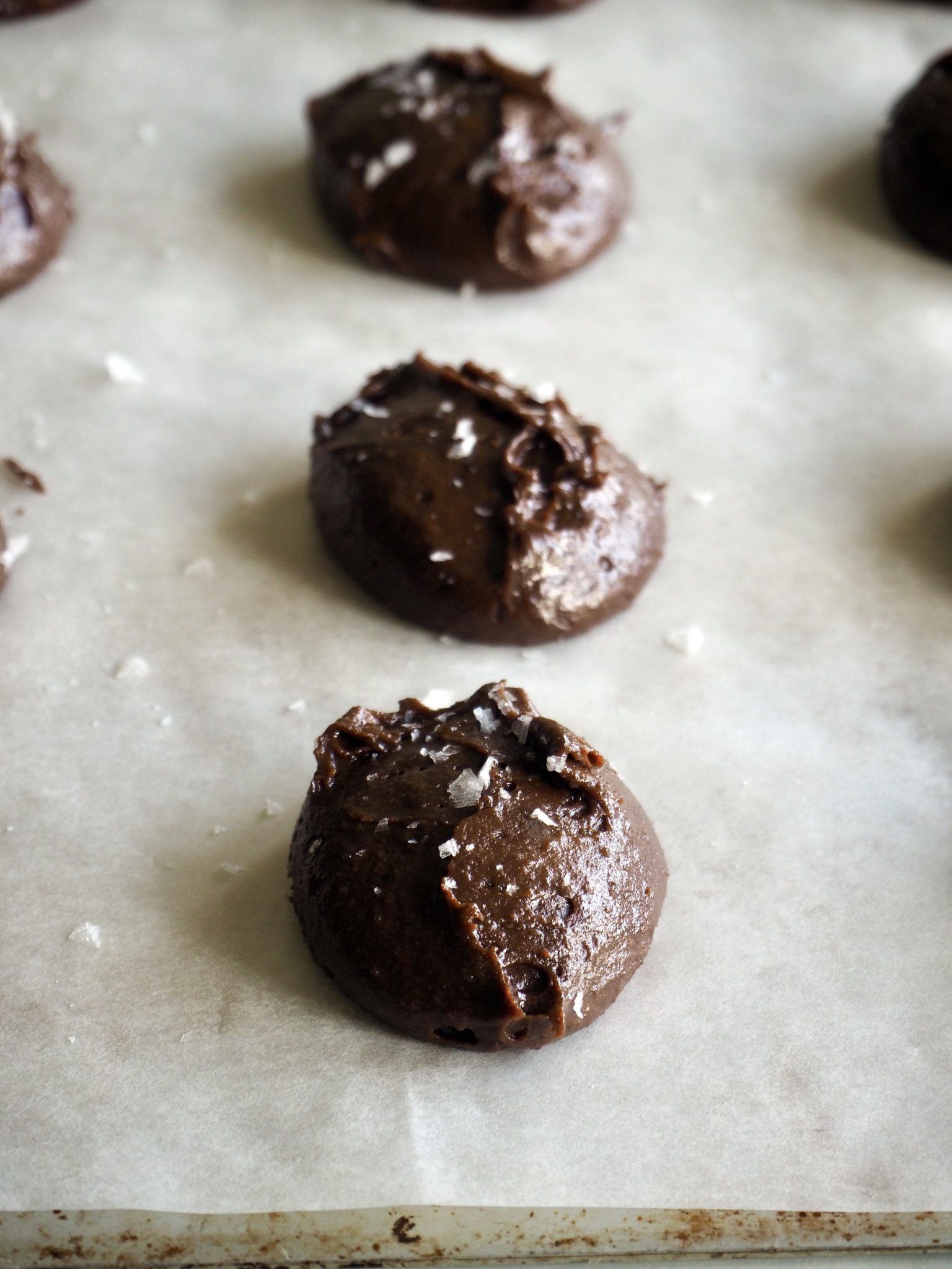 Myke brownie cookies - perfekte til issandwicher!