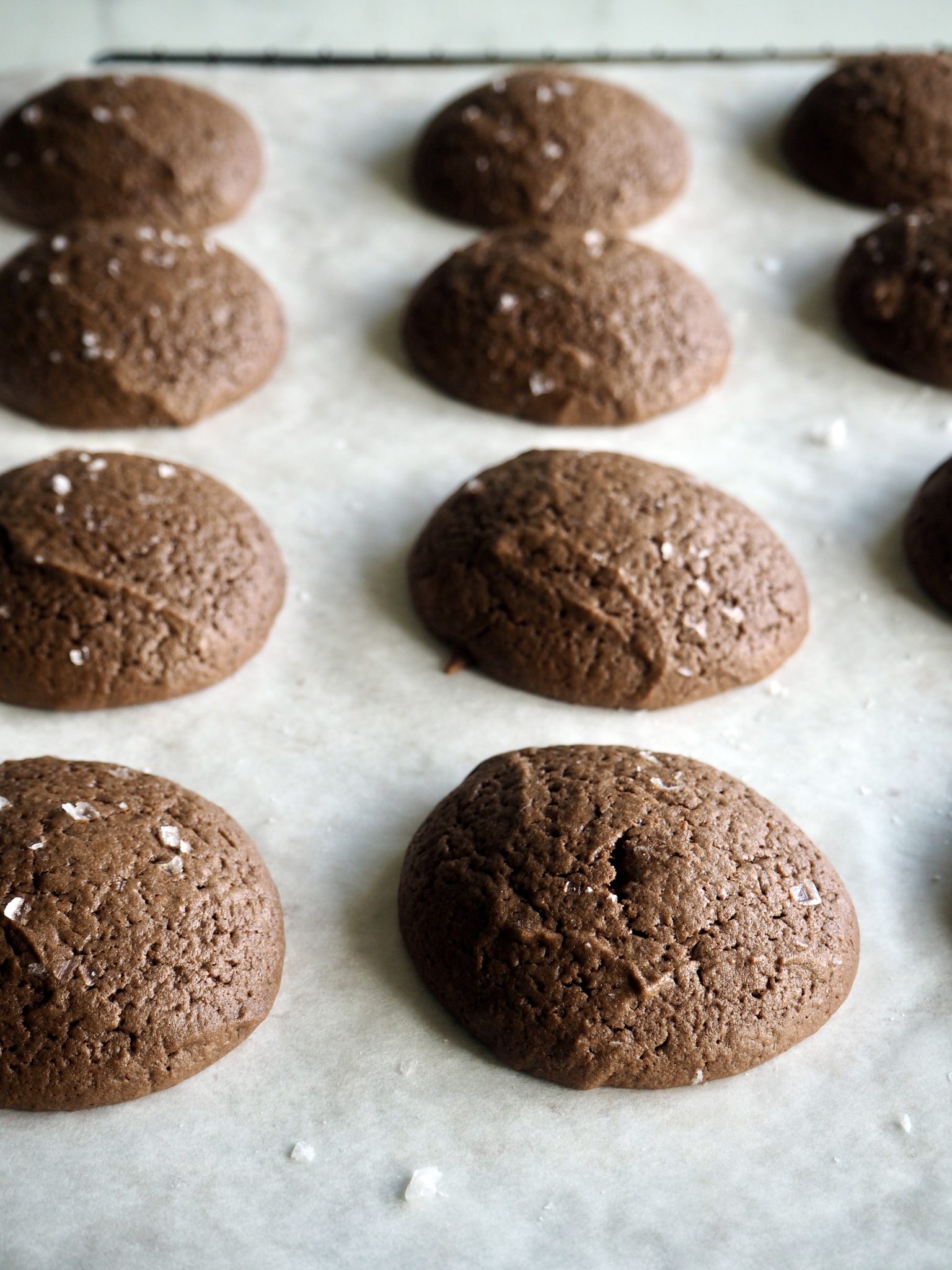 Myke brownie cookies - perfekte til issandwicher!
