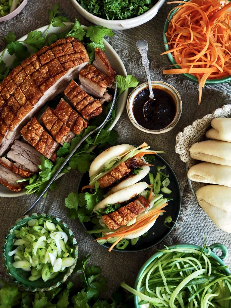 Asiatisk ribbe med bao buns og hoisin saus!