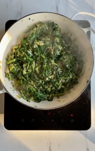 Estragon kylling med ris, spinat og ruccola - alt i en gryte/one pot