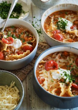 Lasagnesuppe - alle de gode lasagne smakene i en suppe
