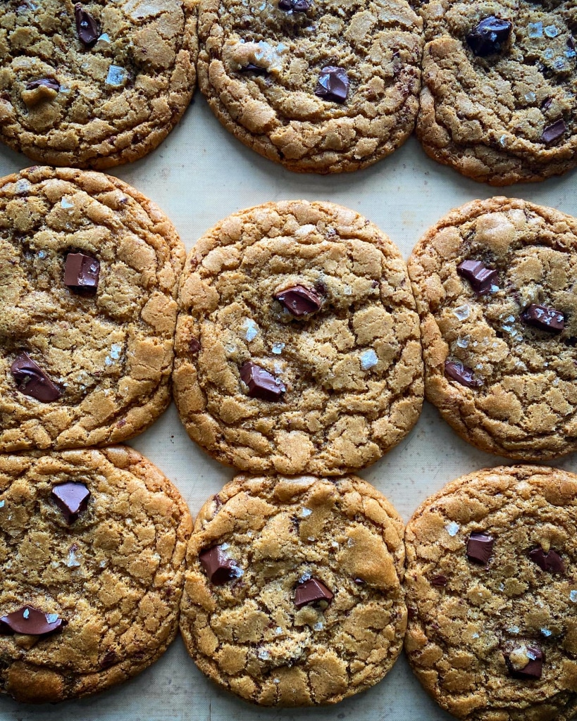 De aller beste chocolate chip cookies (sjokoladekjeks)