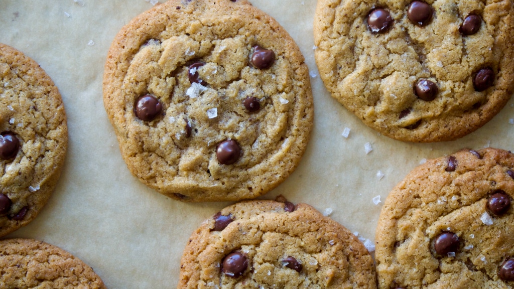 De aller beste chocolate chip cookies (sjokoladekjeks)