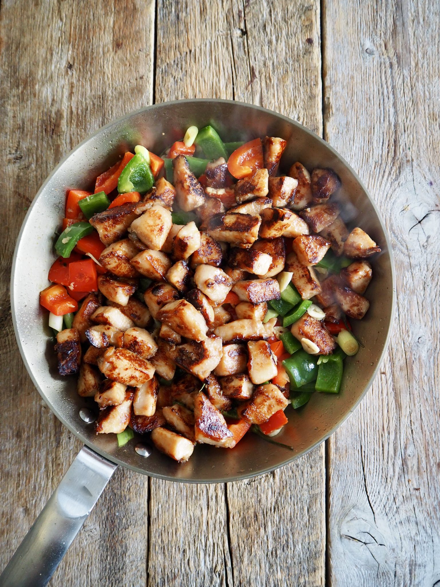Kung pao kylling - spicy kylling med paprika