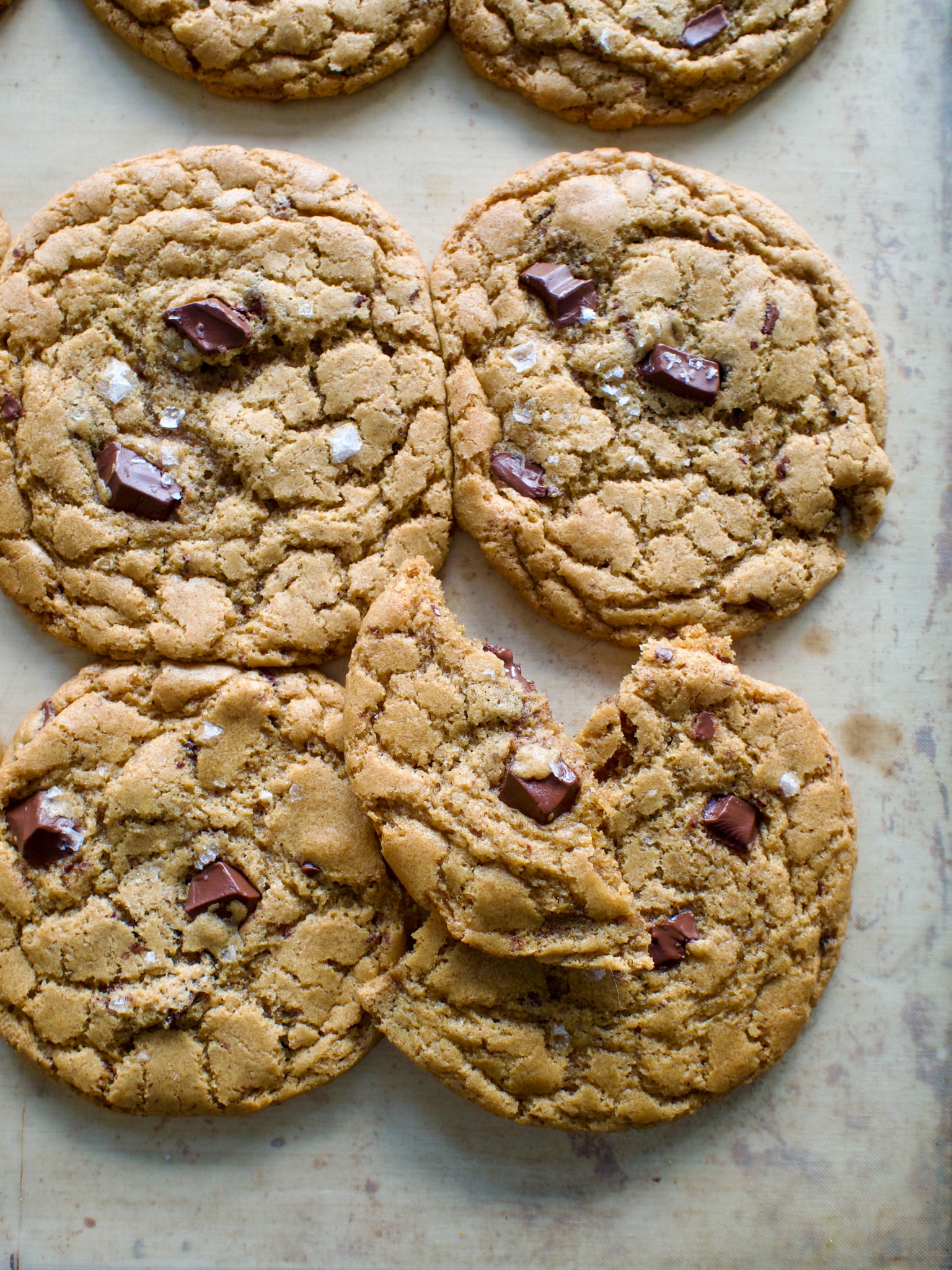 De aller beste chocolate chip cookies (sjokoladekjeks)