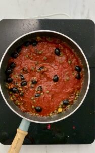 Alt-i-ett gryte (one pot) PASTA PUTTANESCA