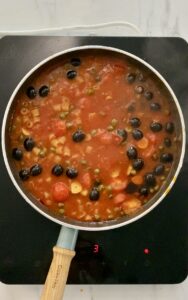 Alt-i-ett gryte (one pot) PASTA PUTTANESCA