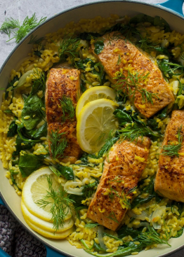 one pot sitronpasta med laks