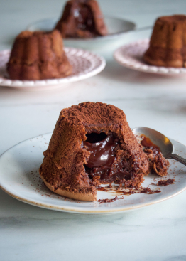 Chocolate lava cake - sjokoladefondant