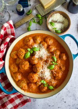 Italienske kjøttboller (polpette) i tomataus