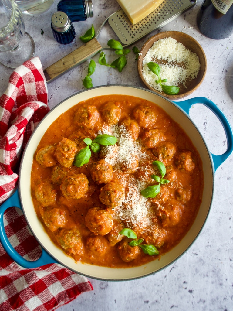 Italienske kjøttboller (polpette) i tomataus