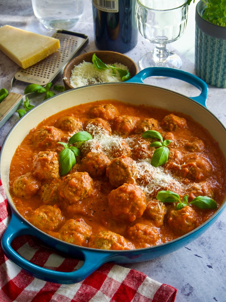 Italienske kjøttboller (polpette)  i tomataus